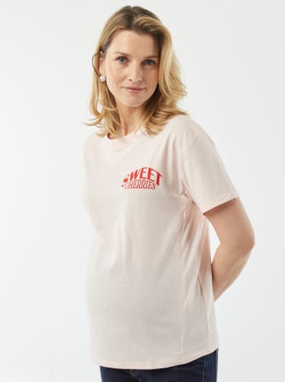 T-shirt per l'allattamento stampata
