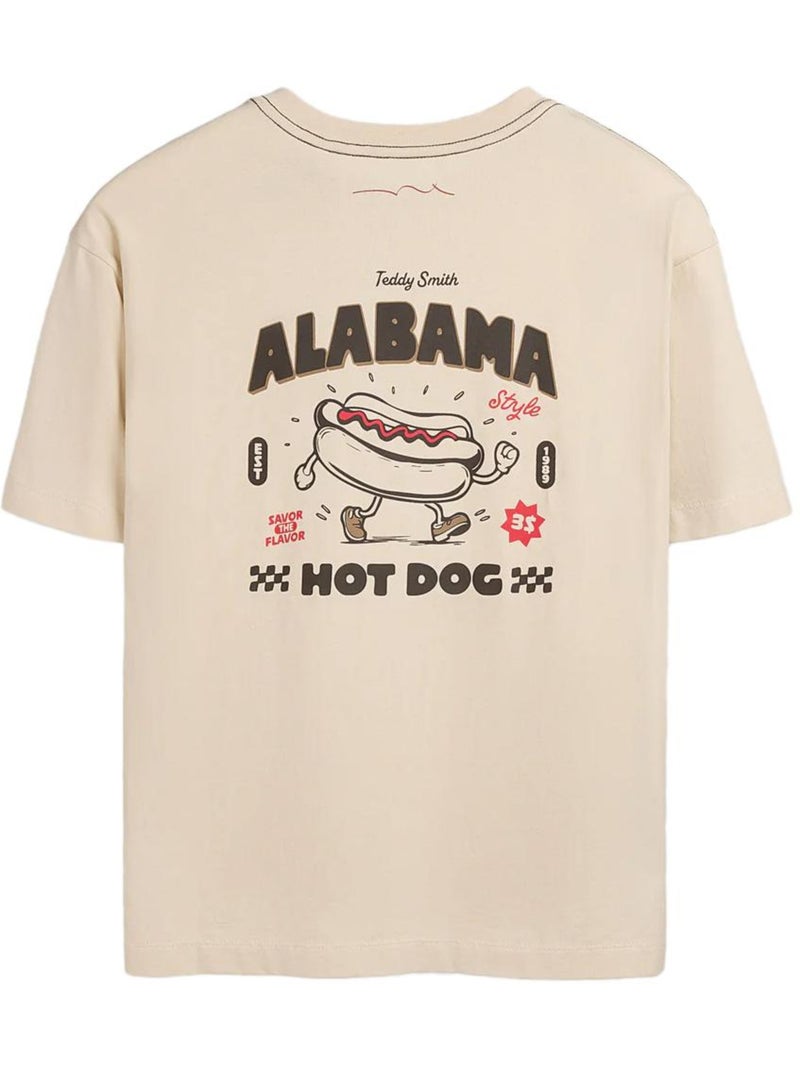 T-Shirt per Ragazzo Teddy Smith Beige - Kiabi