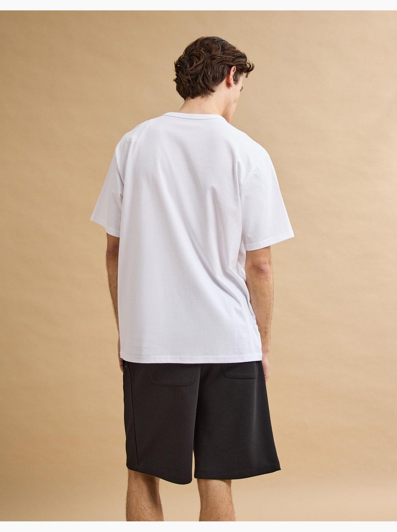 T-shirt pesante stampata, MO Fashion Bianco - Kiabi
