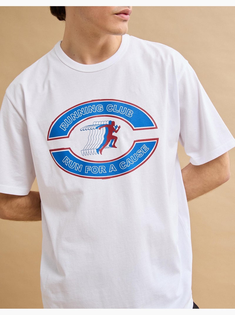 T-shirt pesante stampata, MO Fashion Bianco - Kiabi