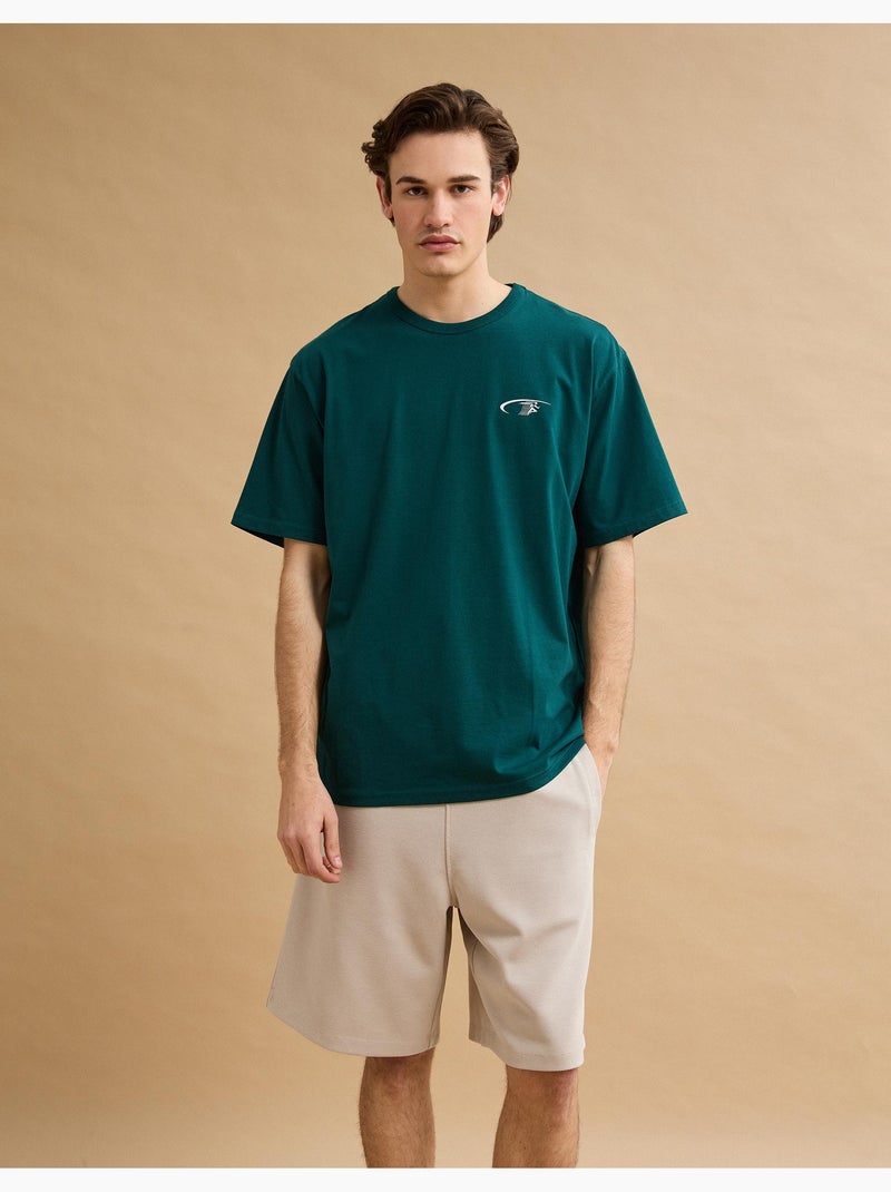 T-shirt pesante stampata, MO Fashion Verde - Kiabi