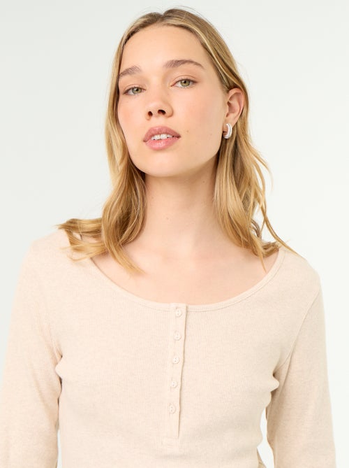 T-shirt pigiama in maglia a costine - Kiabi T-shirt pigiama in maglia a costine - Kiabi