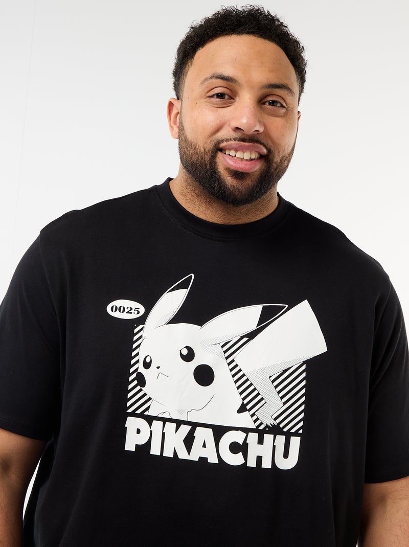 T-shirt 'Pikachu' 'Pokémon' a maniche corte Nero - Kiabi