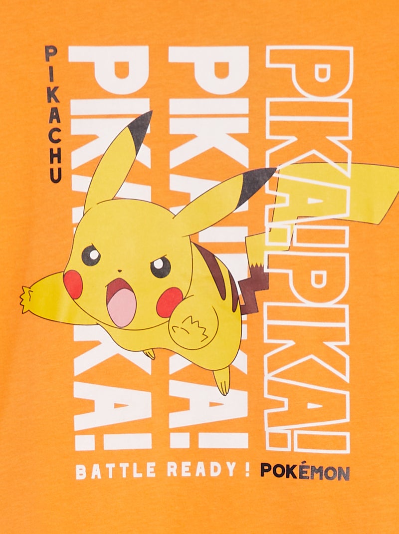 T-shirt 'Pikachu' 'Pokemon' ARANCIONE - Kiabi