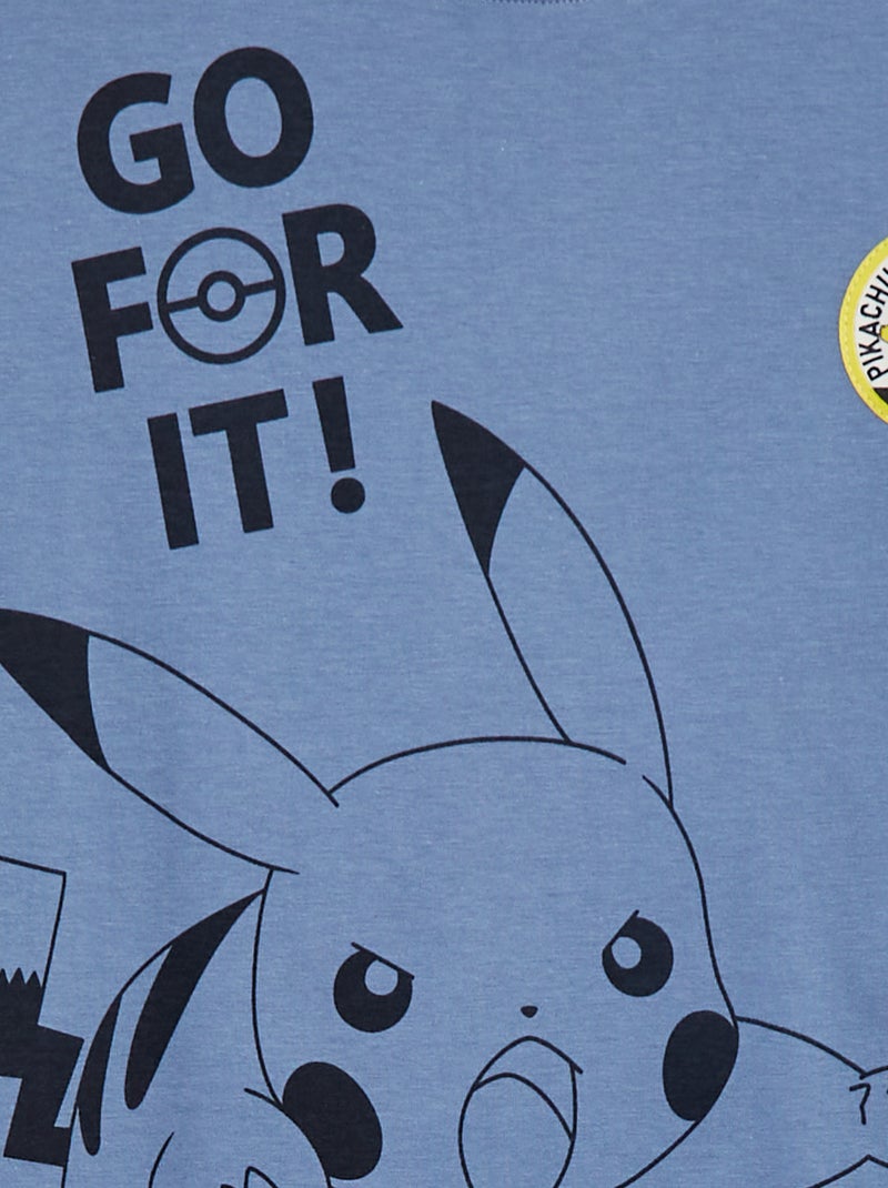 T-shirt 'Pikachu' 'Pokemon' BLU - Kiabi