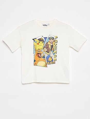 T-shirt 'Pikachu' 'Pokemon' maniche corte