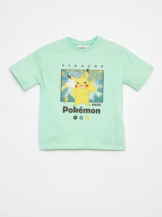 T-shirt 'Pikachu' 'Pokemon' maniche corte