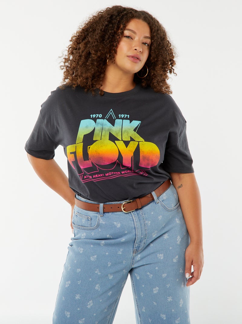 T-shirt 'Pink Floyd' a maniche corte NERO - Kiabi
