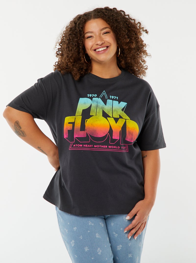 T-shirt 'Pink Floyd' a maniche corte NERO - Kiabi