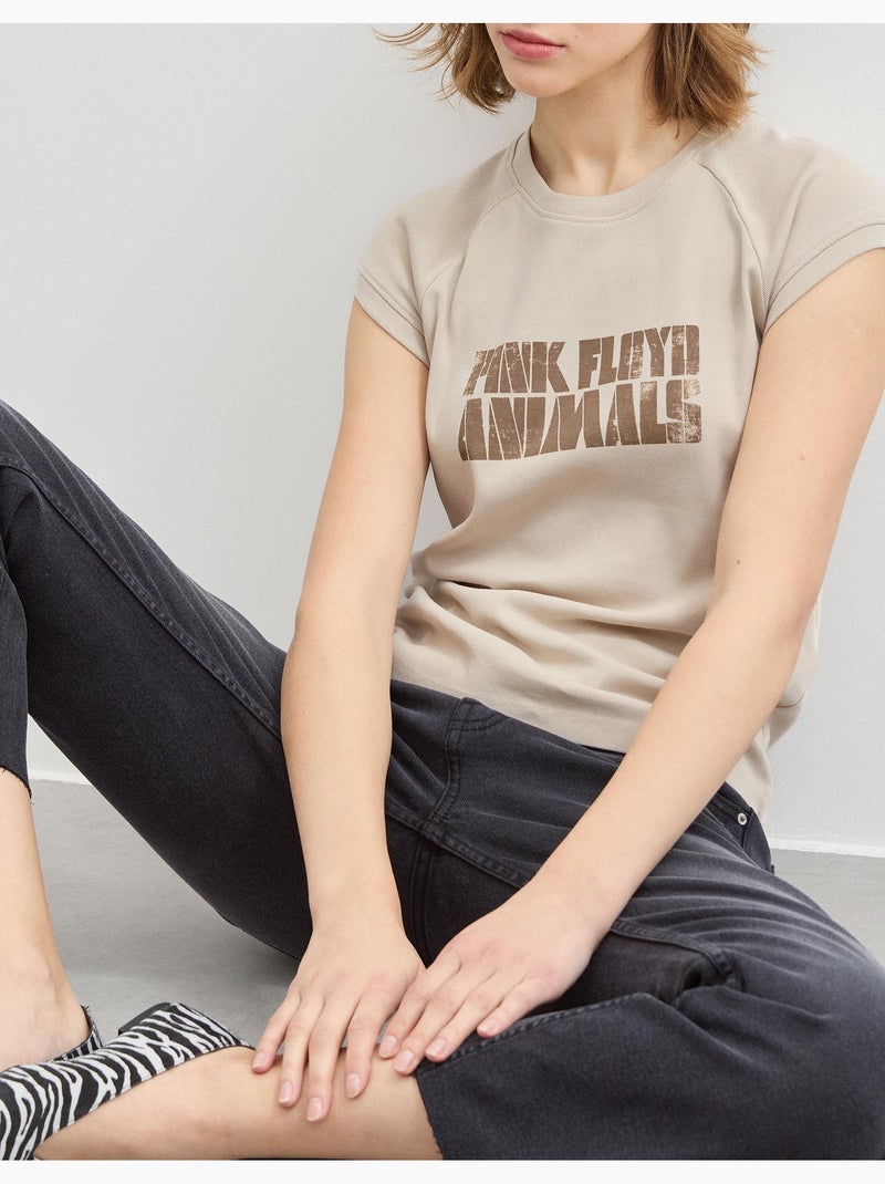 T-shirt Pink Floyd, MO Fashion Beige - Kiabi