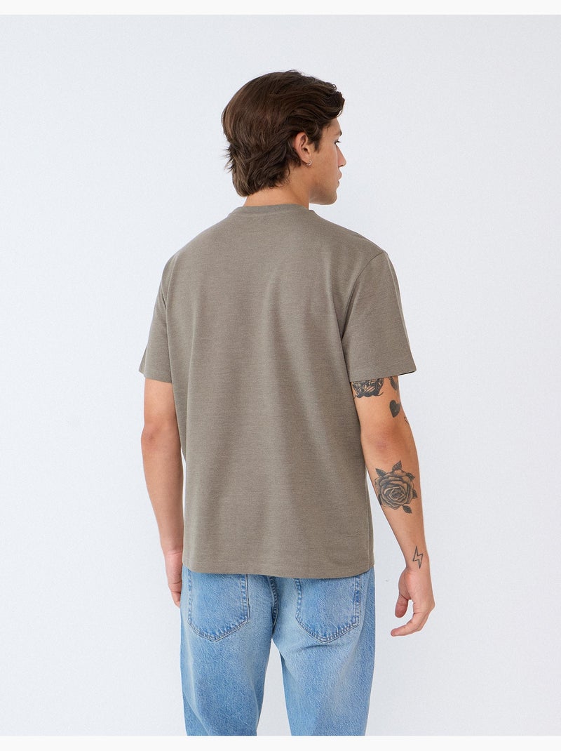 T-shirt piquet, mo fashion Marrone - Kiabi