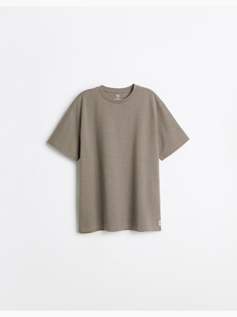 T-shirt piquet, mo fashion Marrone - Kiabi
