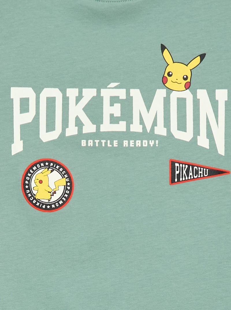 T-shirt Pokémon a maniche lunghe Verde - Kiabi