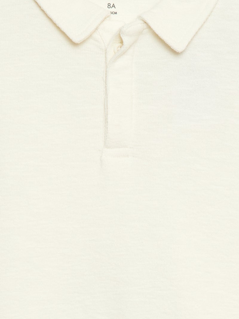 T-shirt polo Bianco - Kiabi