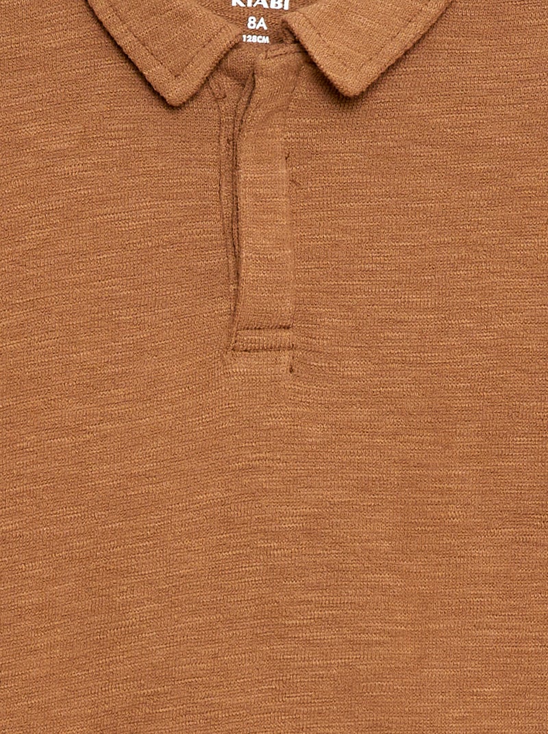 T-shirt polo Marrone chiaro - Kiabi