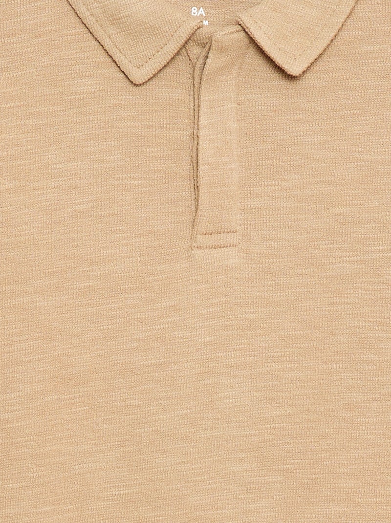 T-shirt polo Marrone - Kiabi