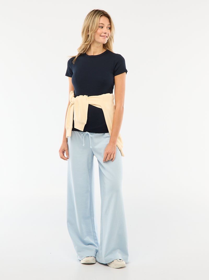 T-shirt premaman a costine Blu - Kiabi