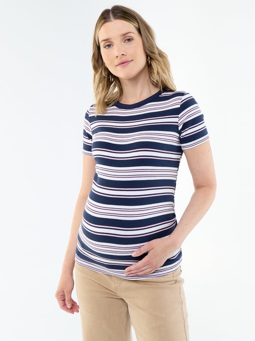 T-shirt premaman a costine - Kiabi T-shirt premaman a costine - Kiabi