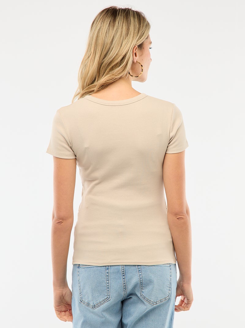 T-shirt premaman a costine Grigio - Kiabi