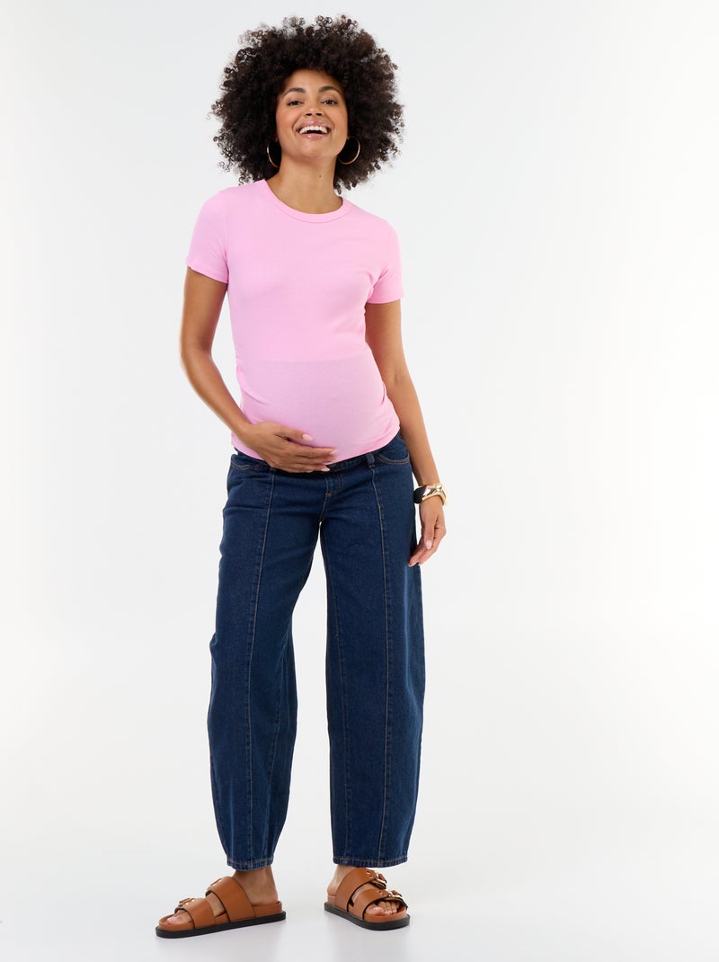 T-shirt premaman a costine Rosa - Kiabi