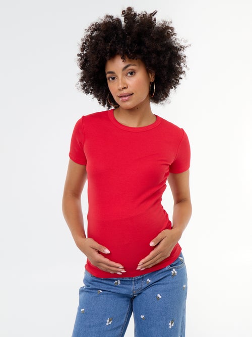 T-shirt premaman a costine - Kiabi T-shirt premaman a costine - Kiabi