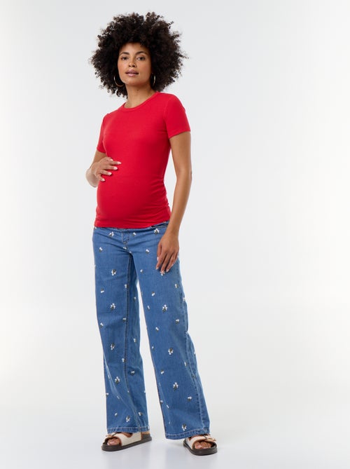 T-shirt premaman a costine - Kiabi T-shirt premaman a costine - Kiabi