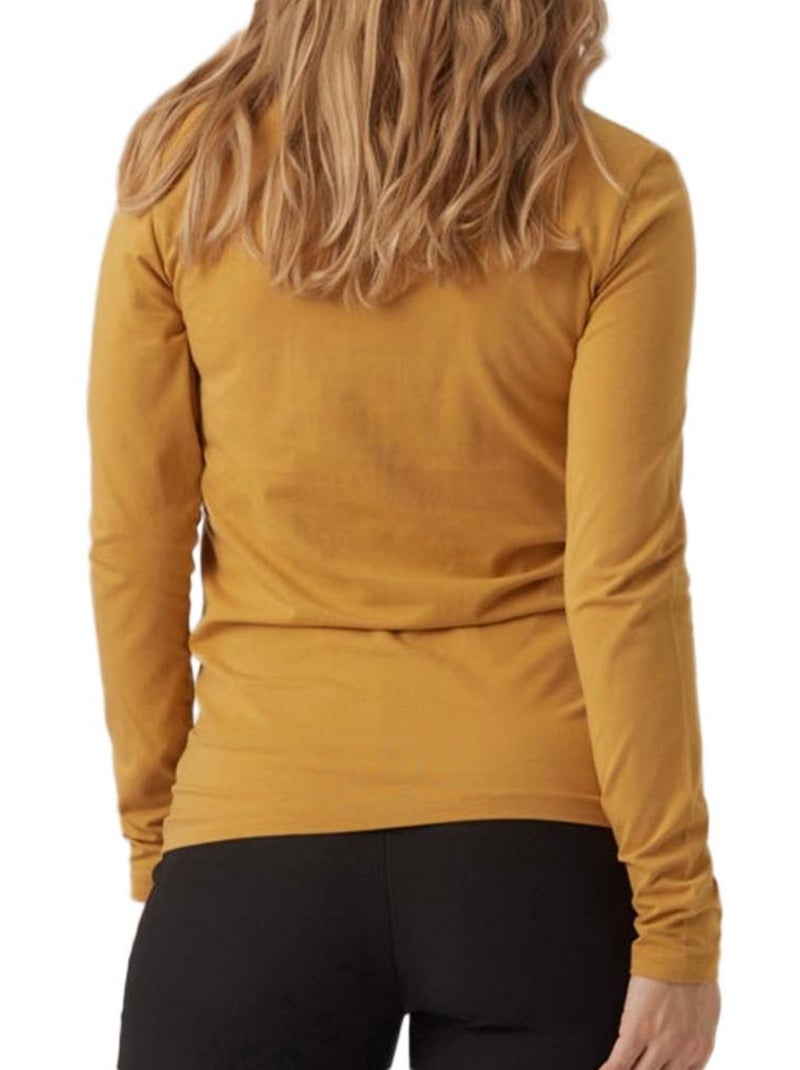 T-shirt Premaman a Maniche Lunghe Mamalicious Giallo - Kiabi