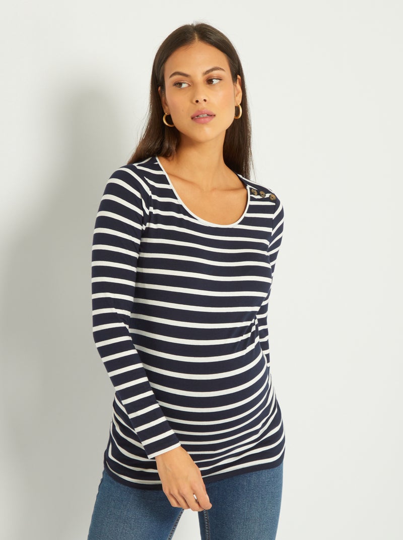 T-shirt premaman basic BLU Kiabi