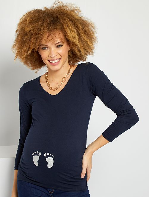 T-shirt premaman - blu - Kiabi - 10.00€