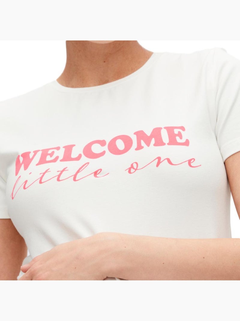 T-shirt Premaman Donna Mamalicious Bianco - Kiabi