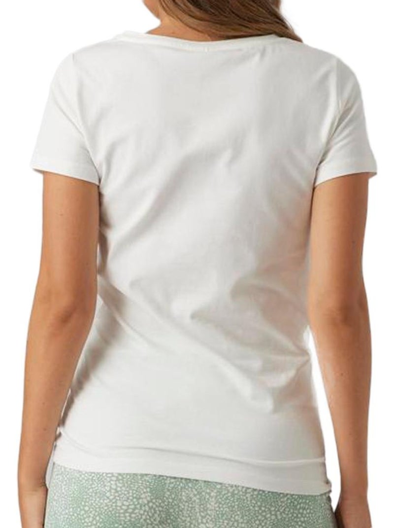 T-shirt Premaman Donna Mamalicious Feliz Bianco - Kiabi