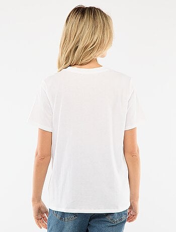 T-shirt allattamento a maniche corte con stampa