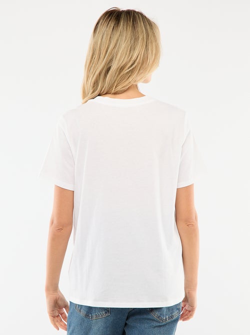 T-shirt premaman e allattamento a maniche corte con stampa - Kiabi