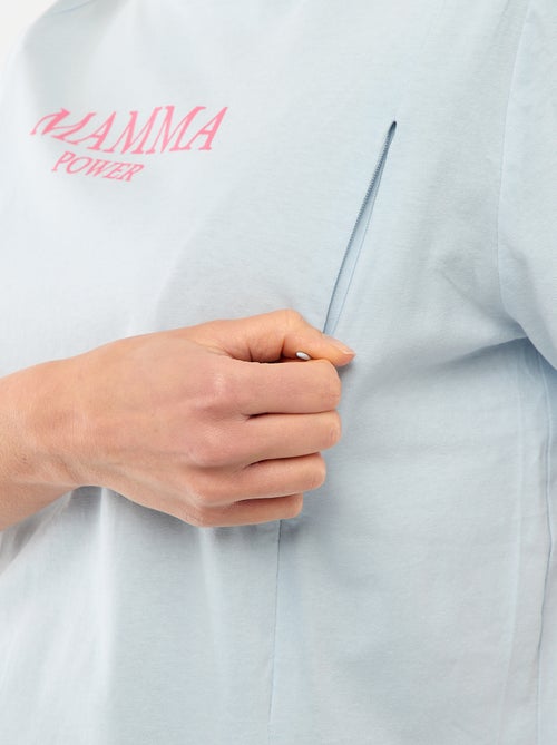 T-shirt premaman e allattamento a maniche corte con stampa - Kiabi