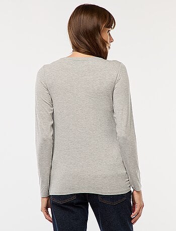 T-shirt premaman e allattamento mélange