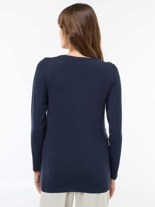 T-shirt premaman e allattamento effetto mélange - Kiabi