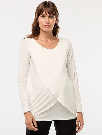T-shirt premaman e allattamento mélange