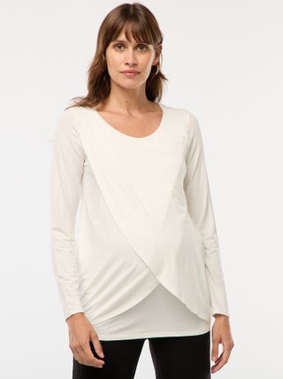 T-shirt premaman e allattamento mélange