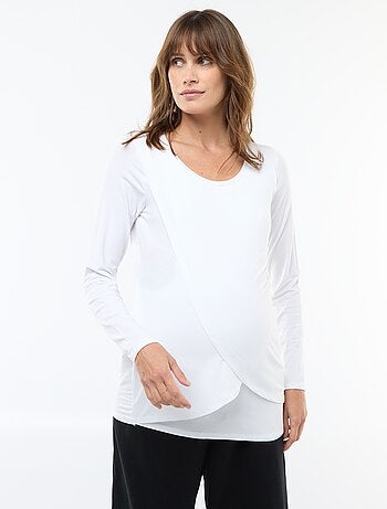T-shirt premaman e allattamento mélange