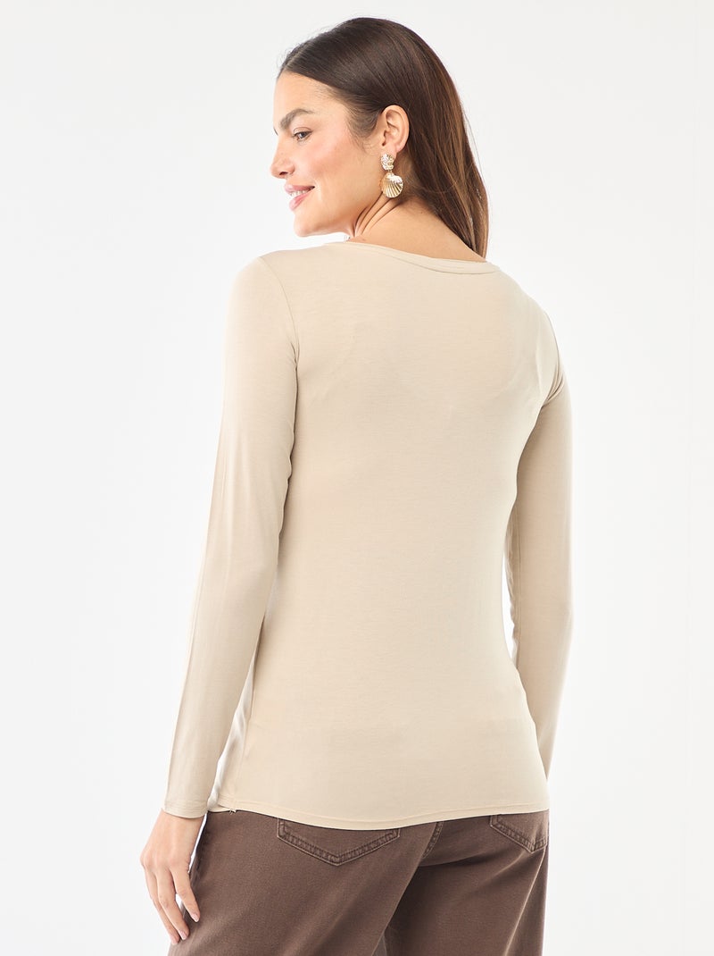 T-shirt premaman e allattamento mélange Grigio - Kiabi