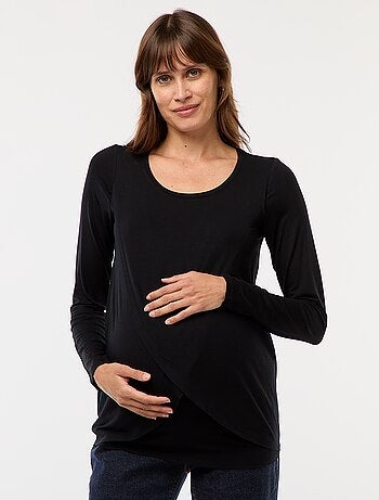 T-shirt premaman e allattamento mélange