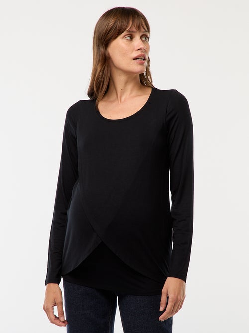 T-shirt premaman e allattamento mélange - Kiabi