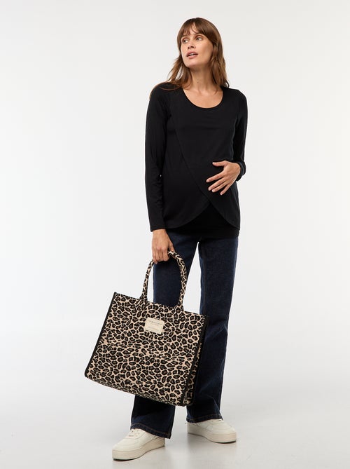 T-shirt premaman e allattamento mélange - Kiabi