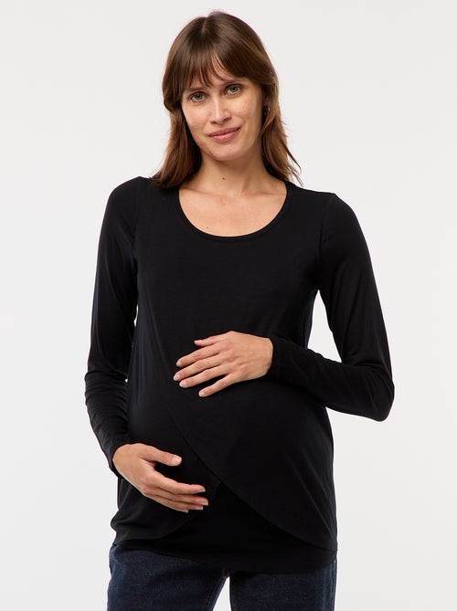 T-shirt premaman e allattamento mélange - Kiabi