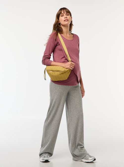 T-shirt premaman e allattamento mélange - Kiabi