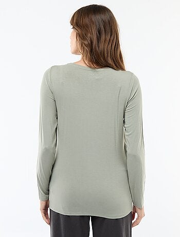 T-shirt premaman e allattamento mélange