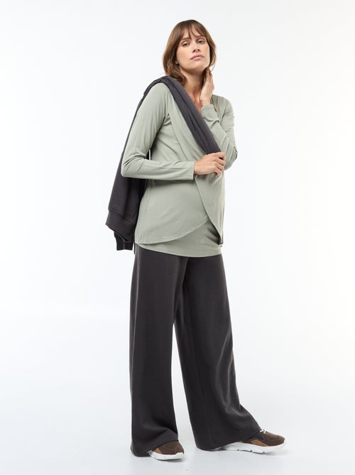 T-shirt premaman e allattamento mélange - Kiabi