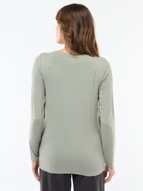 T-shirt premaman e allattamento mélange - Kiabi