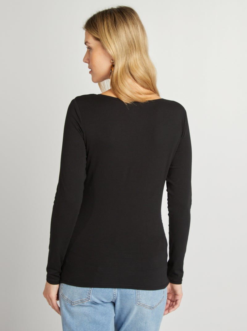 T-shirt premaman in jersey nero - Kiabi