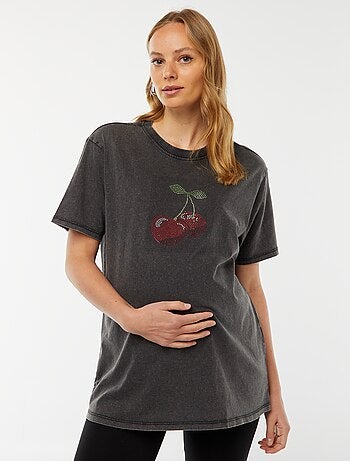 T-shirt premaman 'Only maternity' maniche corte